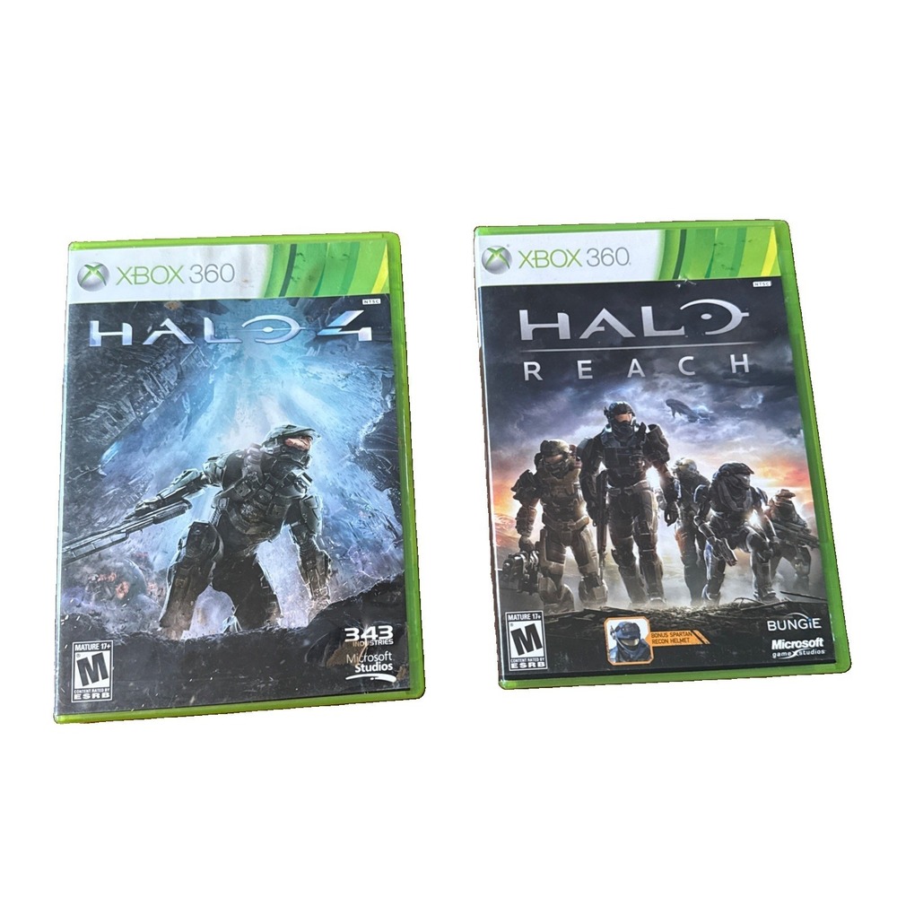 Halo Xbox 360 Bundle Lot Halo Reach & Halo 4 CIB Complete